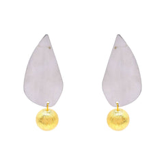 Bijou Blend: Two-Tone Elegance Earrings