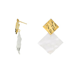 Two-Tone Dangler Earrings