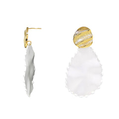 Dazzle & Contrast: Two-Tone Cocktail Earrings