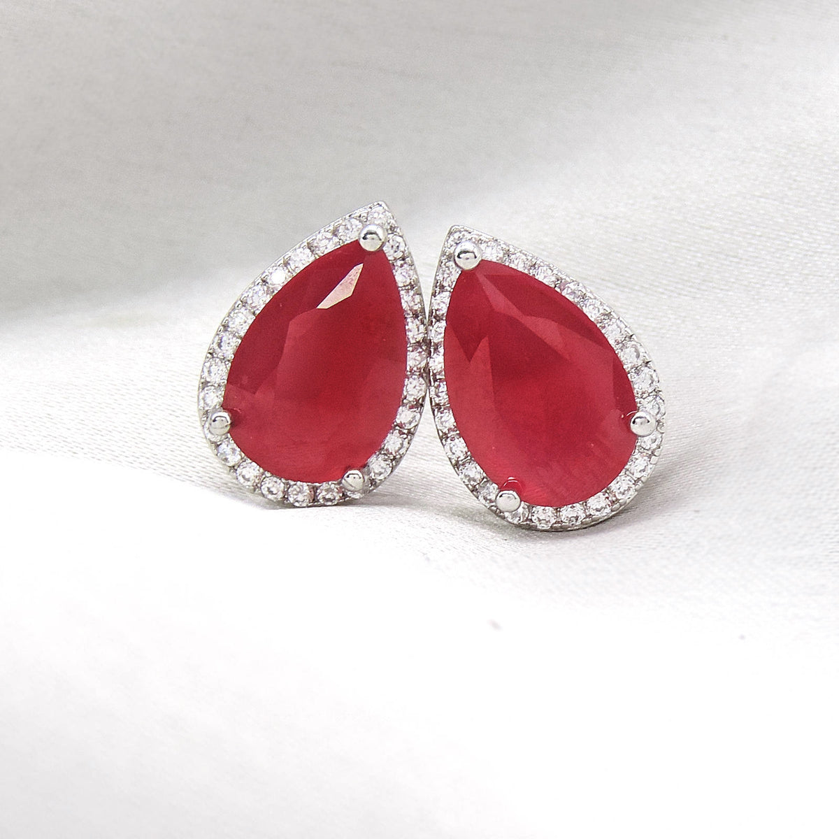 Red Hydro Earrings