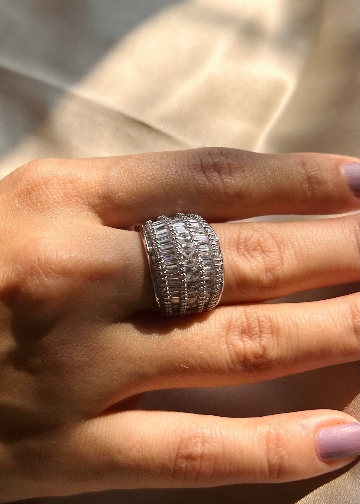 Bold Tapered Cocktail Ring