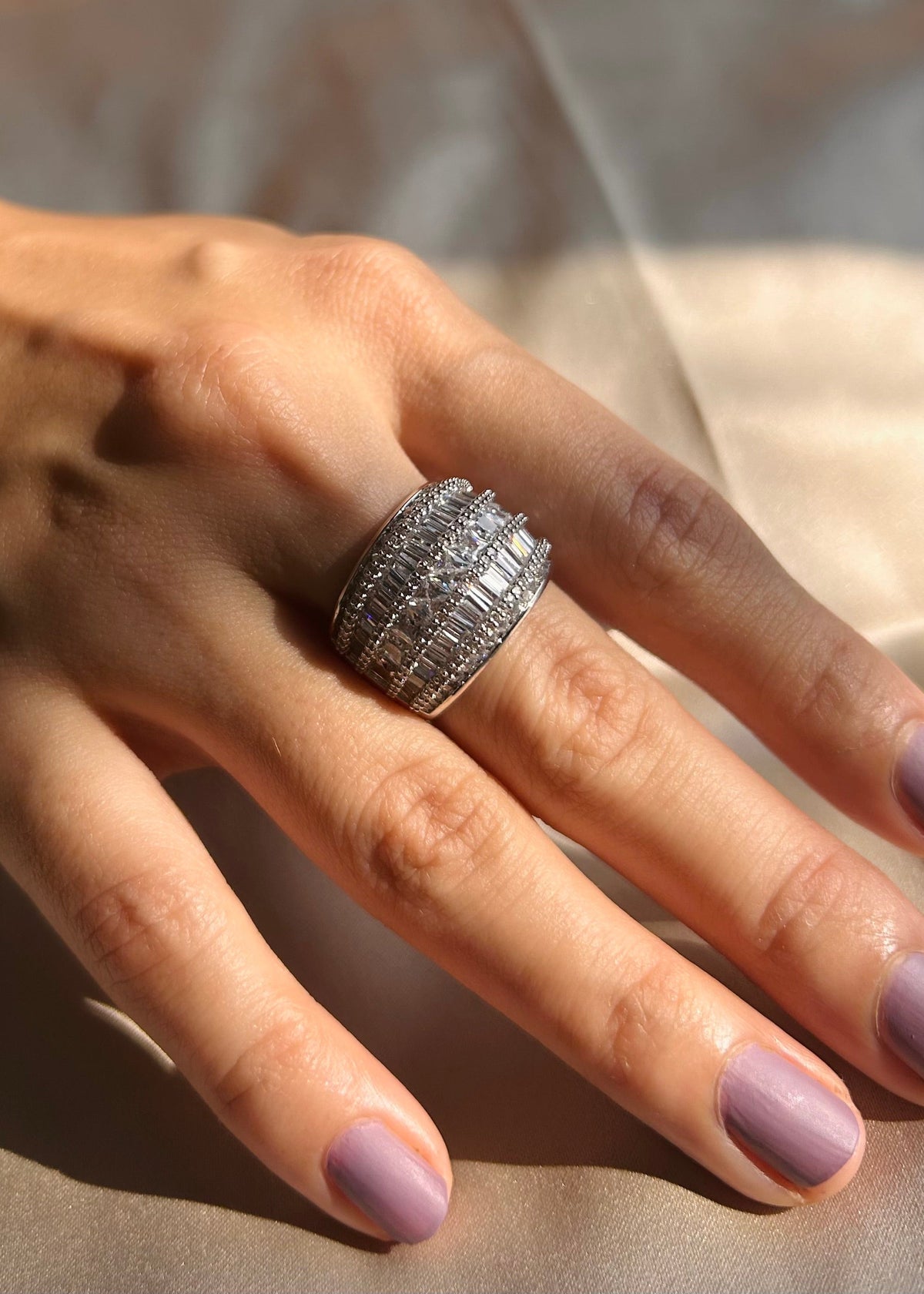 Bold Tapered Cocktail Ring