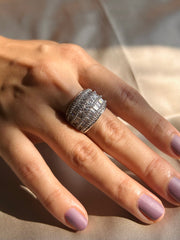 Bold Tapered Cocktail Ring