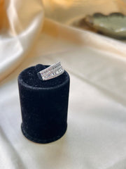 Sleek Elegance: Diamond Baguette Statement Ring