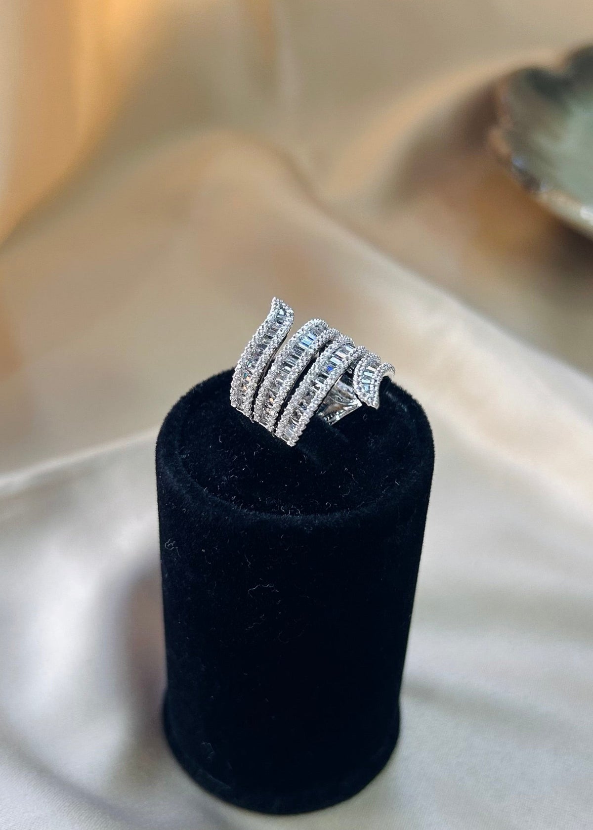 Baguette Luxe Cocktail Ring