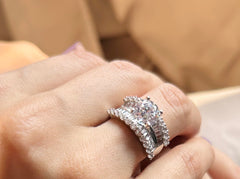 The Majestic Baguette: 2 Carat Solitaire Diamond Ring