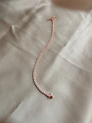 Elegance in Simplicity: Rose Gold Tennis Bracelet