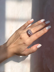 **Elegant Solitaire Rose Gold Ring**