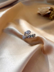 Swirl Diamond Ring