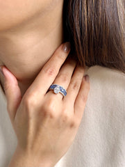 Trendy Temptation Fashion Jewelry Blu Stone Ring