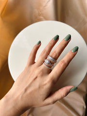 Trilogy Glamour - 3 in 1 Cocktail Diamond Ring