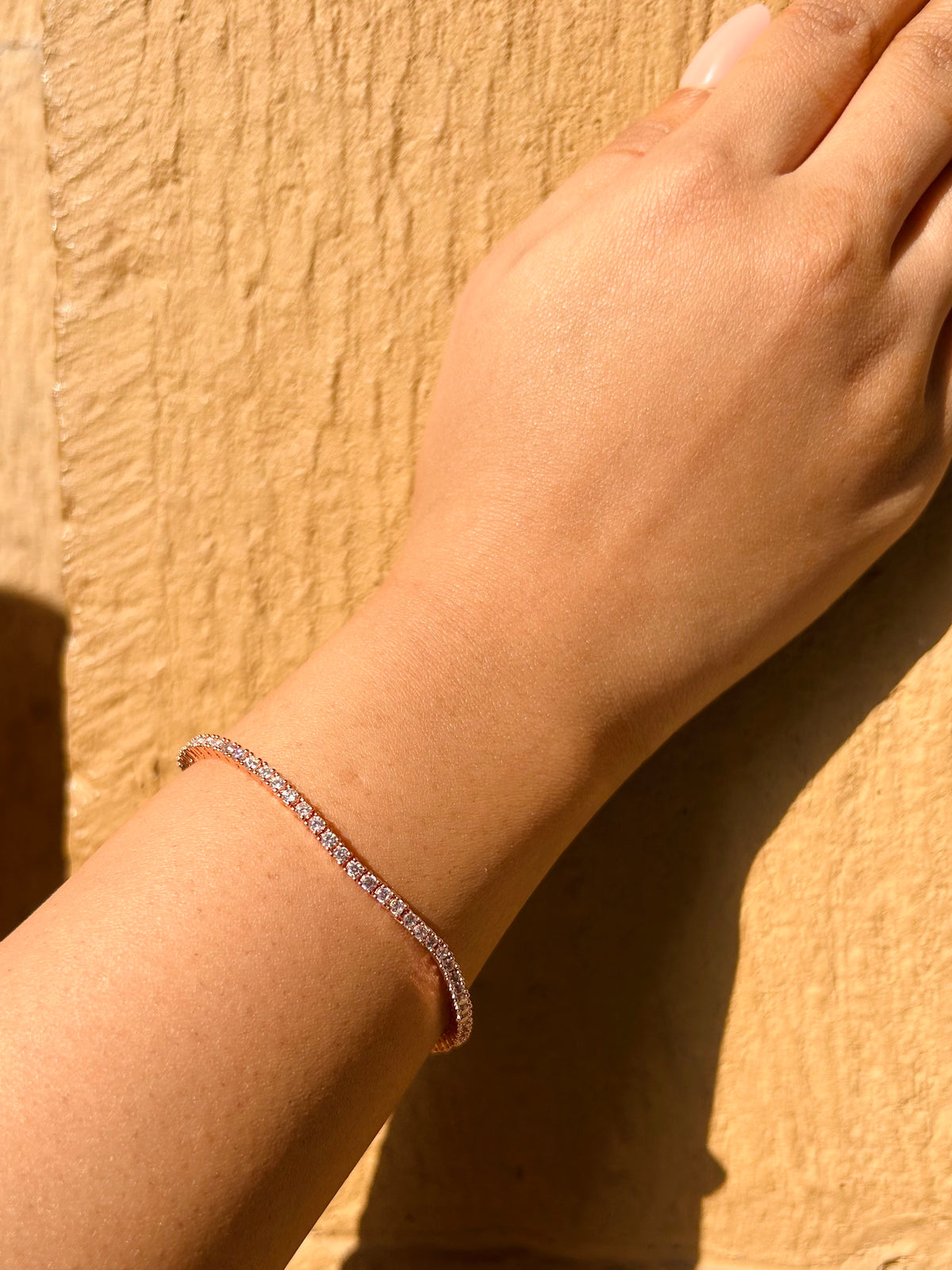 Elegance in Simplicity: Rose Gold Tennis Bracelet