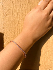 Elegance in Simplicity: Rose Gold Tennis Bracelet