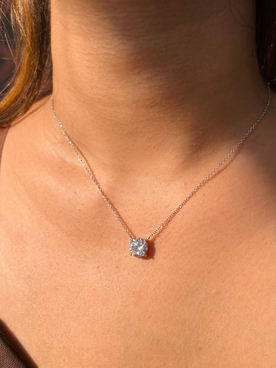 "Simplicity and Sparkle: The Round Solitaire Pendant for Every Occasion"