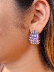 Violet Dusk: Amethyst Designer Earrings