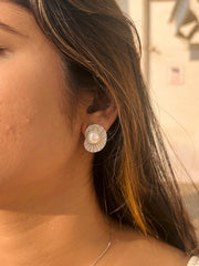 Luxurious Designer Earrings with Mother of Pearl