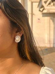 Luxurious Designer Earrings with Mother of Pearl