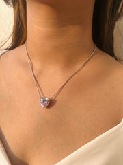 Romantic Pink Heart Pendant: A Dazzling Expression of Affection