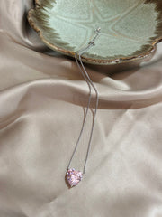 Romantic Pink Heart Pendant: A Dazzling Expression of Affection