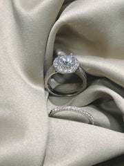 Ice Princess - White Diamond Solitaire Ring