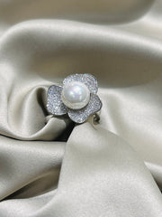 Opulent Pearl Cocktail Ring