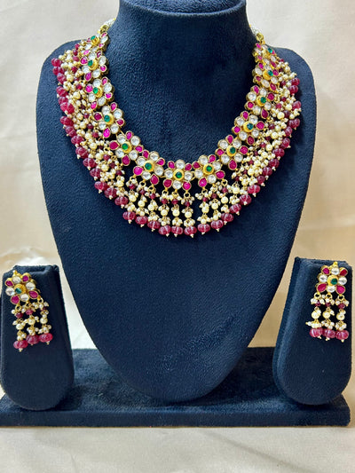 Destination Dreams: Necklace with Red Hydrostones for Weddings