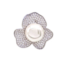 Opulent Pearl Cocktail Ring