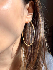 Gilded Loops: Elegant Gold-Plated Hoop Earrings